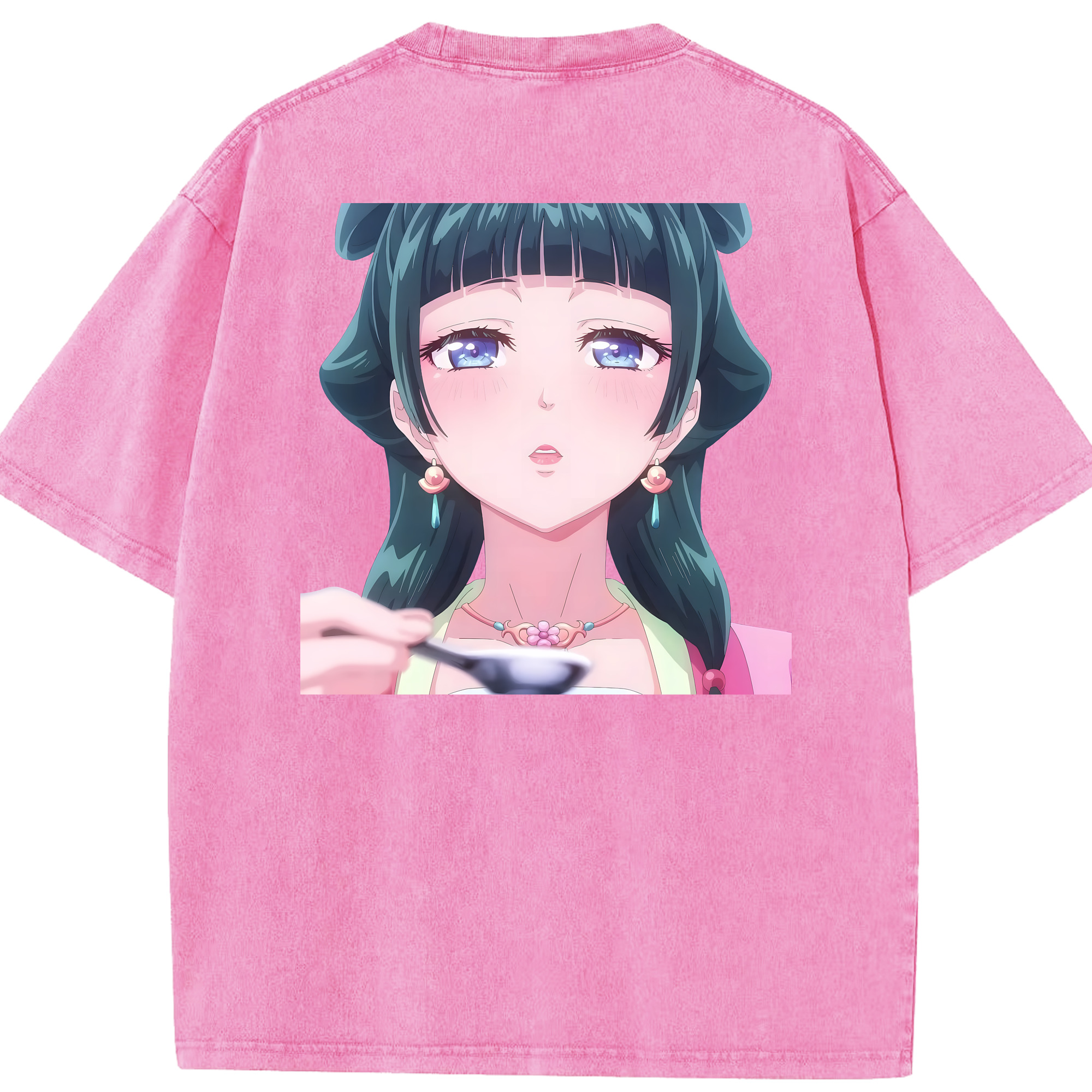 （画像用） 薬屋のひとりごと The Apothecary Diaries 綿100% ヴィンテージ風 半袖Tシャツ（背面プリント）